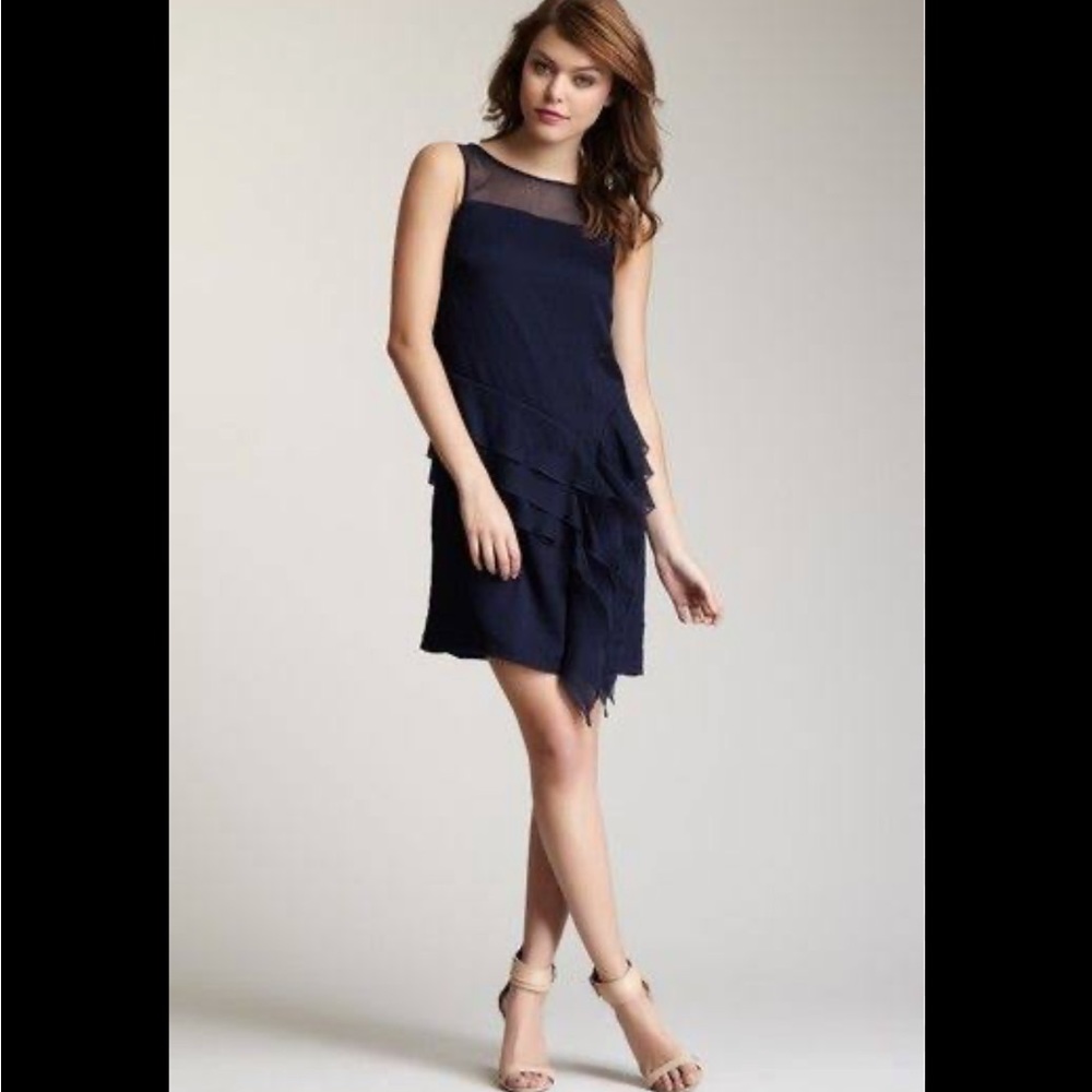 Jessica Simpson Size 6 Blue Tiered Dress